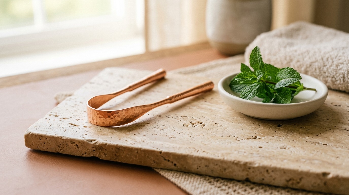 The Morning Tongue Scraping Ritual: Jihwa Prakshalana Decoded